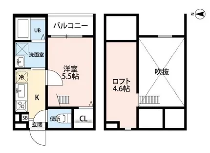 イルクオーレ高道町【2階】の間取り