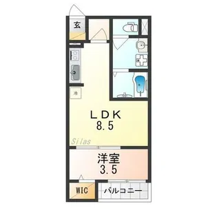 F+style一津屋1号館【3階】の間取り