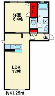 ヴィラ・パルコ A棟【2階】の間取り