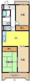 ピュア五反田【2階】の間取り