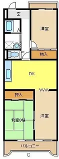 ピュア五反田【2階】の間取り
