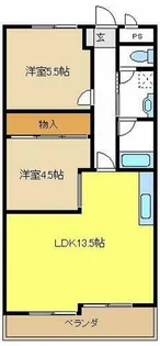 ハイネス植田【4階】の間取り