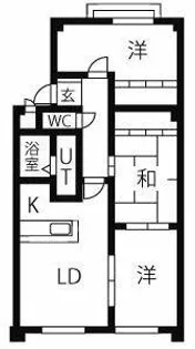 サウンズヒル【1階】の間取り