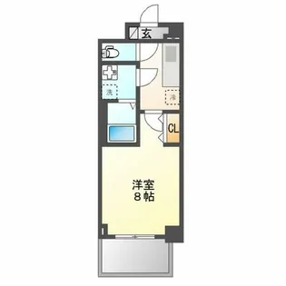 S-RESIDENCE志賀本通North【313号室】の間取り