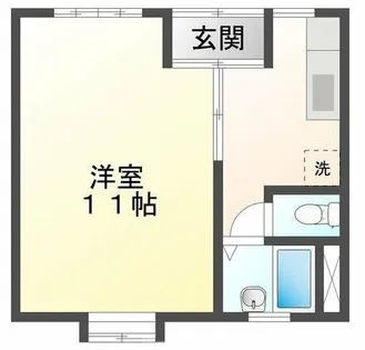 すみれ荘【2B号室】の間取り