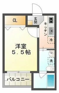 ヘリオス西舞子【2階】の間取り