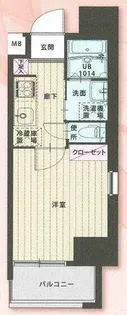 Mark Avenue Tower 久留米【601号室】の間取り