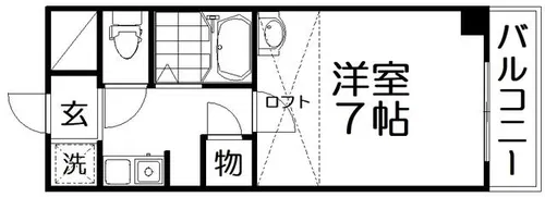 アメニティハウス【3階】の間取り