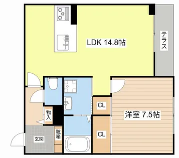 エクセルⅥ【102号室】の間取り