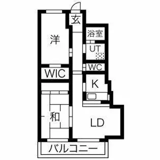 ライフ野江【2階】の間取り
