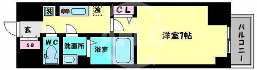 DOUBLE NINE RESIDENCE TENNOJIMINAMI【5階】の間取り