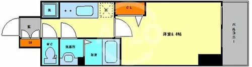 1Kの間取り画像