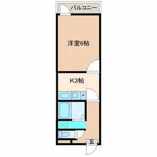 尚栄館【B106号室】の間取り