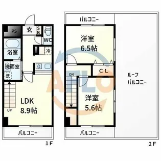 NLC新大阪【7階】の間取り