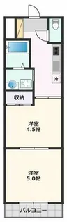 ヴィラほったII【3階】の間取り