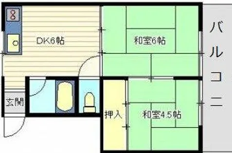 コーポ藤本【203号室】の間取り