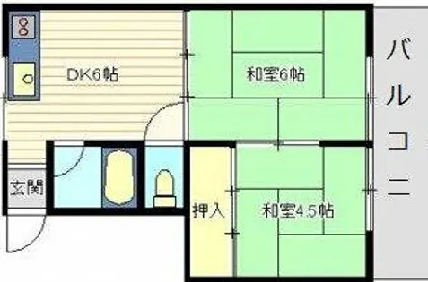 コーポ藤本【203号室】の間取り