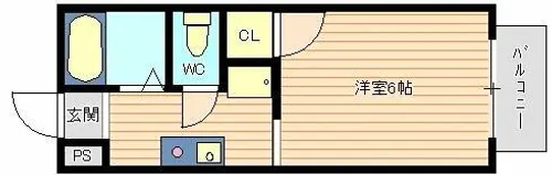 ラポール【107号室】の間取り