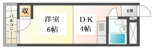 崎山ハイム【3階】の間取り