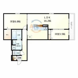 Clashist墨江【3階】の間取り