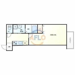 クローバー・シエル長居公園【3階】の間取り