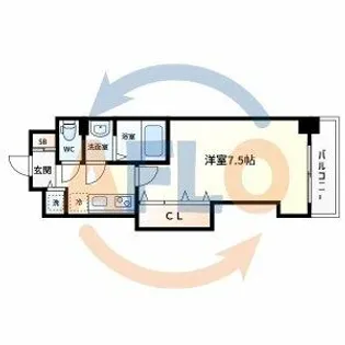 Luxe我孫子【6階】の間取り