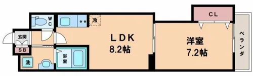 フレグラント オリーブ【1階】の間取り
