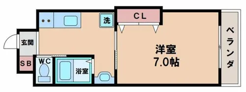 カーサドマーニ【4階】の間取り