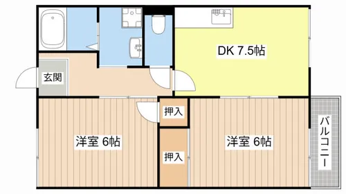 ヴィラK&K【2階】の間取り