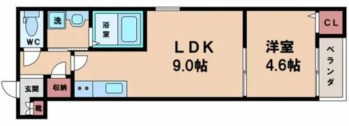 F maison CALM【2階】の間取り