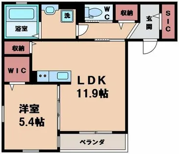 仮称)大阪市住吉区長居西1丁目PJ【3階】の間取り