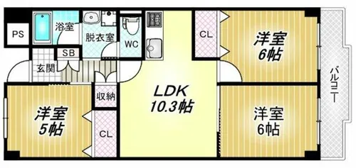 ドルミイヌイ【1階】の間取り