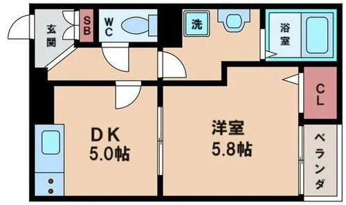 エレガントヒルズ1号館【4階】の間取り
