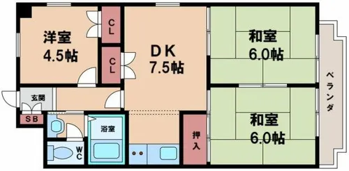 コーポエクセルⅠ【2階】の間取り