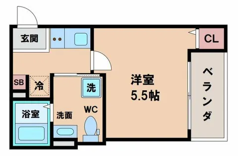 CRASTINE住吉大社【2階】の間取り