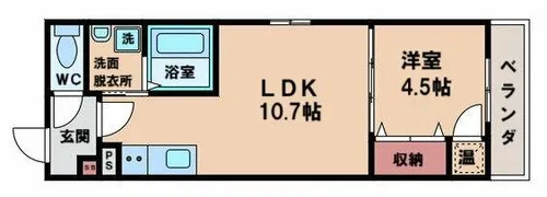 オルフェアメゾン清水丘壱番館【1階】の間取り