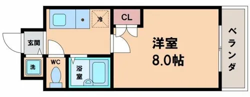 ランブラスあびこ【2階】の間取り