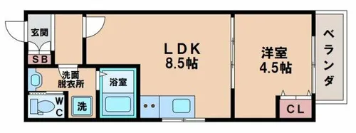 ロイヤルレジデンス住吉沢之町Part2【2階】の間取り