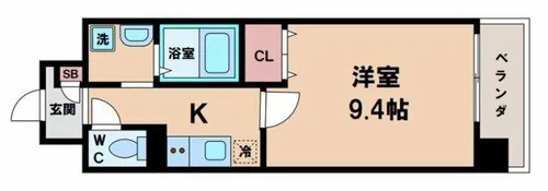 BONHEURVIE【5階】の間取り