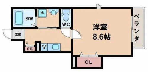 アネックス・ココペリ【1階】の間取り