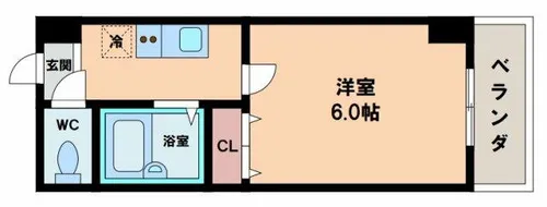 シティライフエステート難波南【5階】の間取り