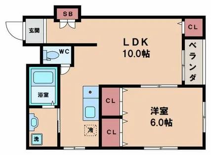 ベアーコーポ【4階】の間取り