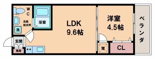 Fメゾン大領Ⅰ番館【1階】の間取り