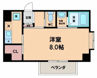 エレガンス長居【2階】の間取り