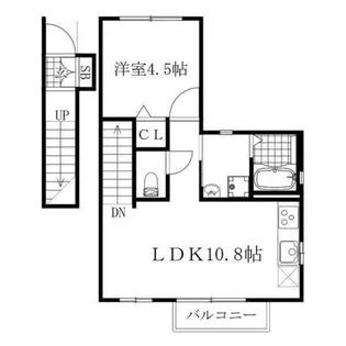 エントピアヤダⅢ【C号室】の間取り