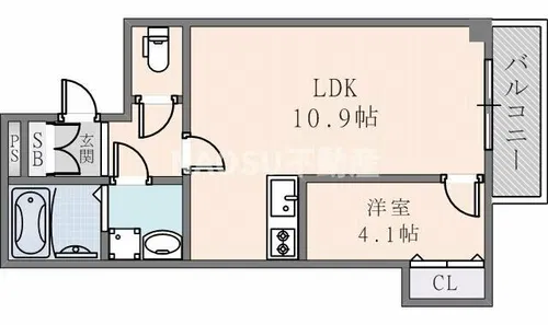 KOGI Residence 岩田町【302号室】の間取り