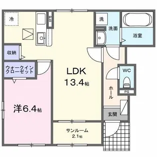 エンドレス Ⅱ【1階】の間取り