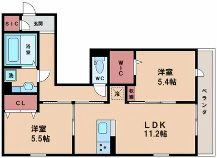 D-ROOM墨江【3階】の間取り