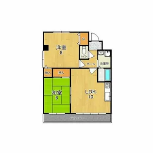 コンフォート公園南【2階】の間取り