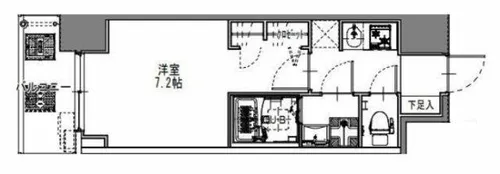 S-RESIDENCE阿波座bouncy【14階】の間取り